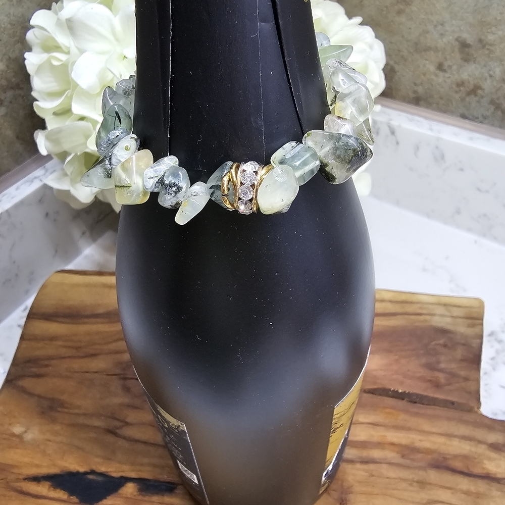 Druzy Dreams Stack Bracelets Set In Green - Picture 3 of 8